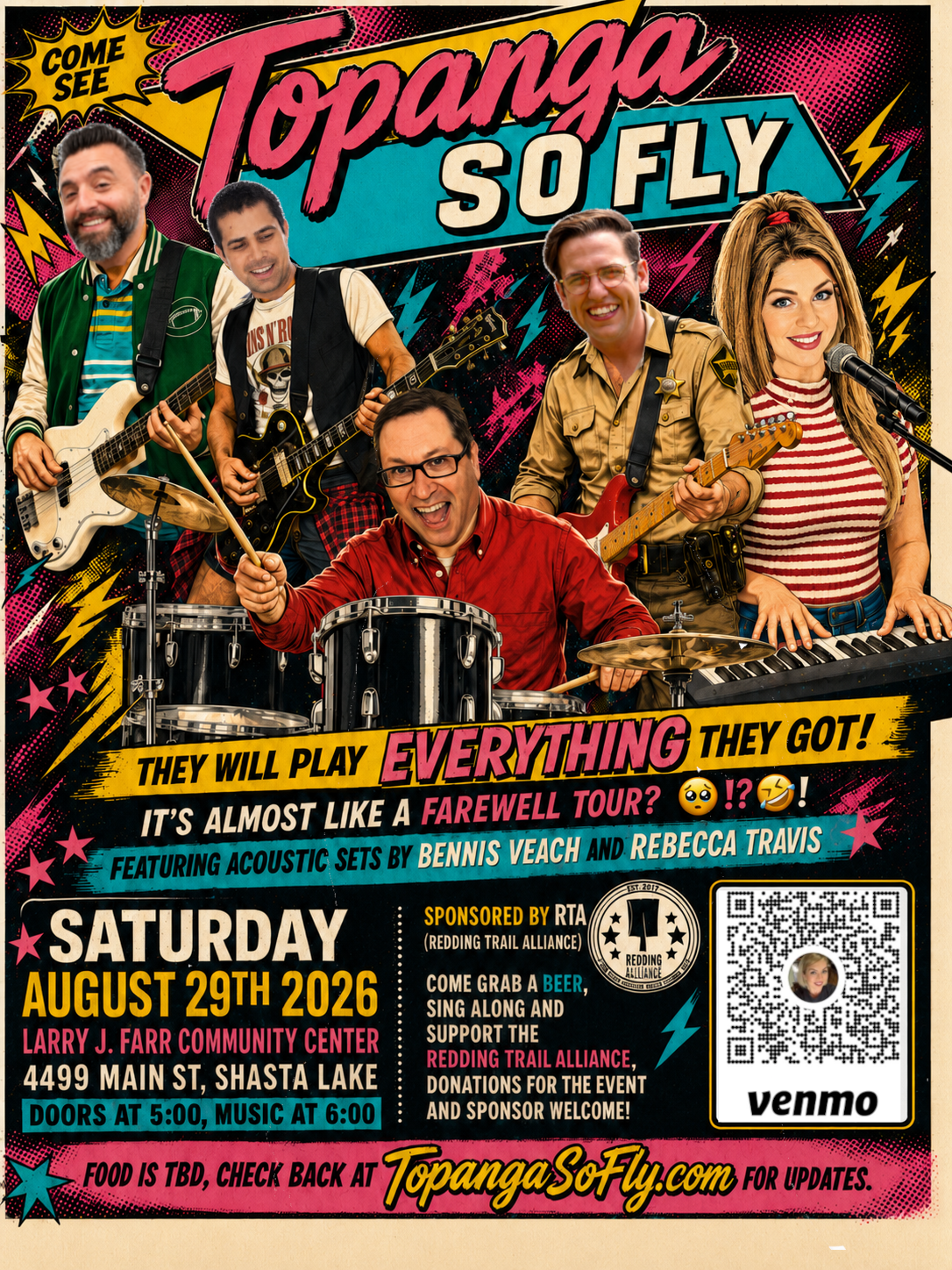 Topanga So Fly - August 29 show poster
